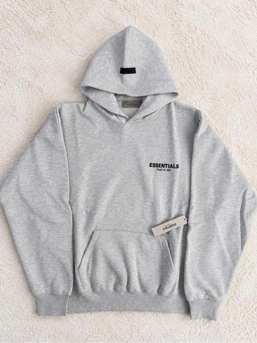 Fear of God Essentials Light Oatmeal Pullover Hoodie